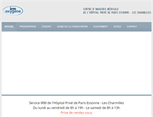 Tablet Screenshot of irmoxygene.com